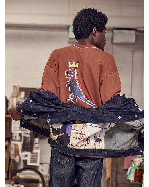 Lee Jeans Multicolor Mens X Basquiat Pez Dispenser Sweatshirt for men