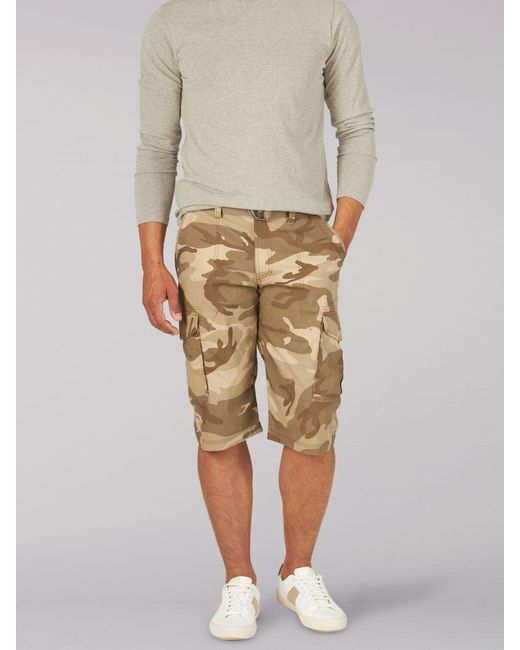 lee belted cargo shorts