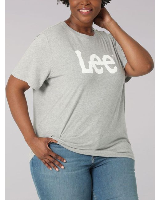 Lee Jeans Denim Logo T-shirt in Light 