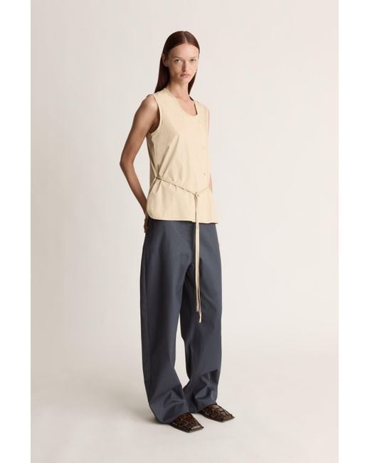 Lee Mathews Natural Heather Top