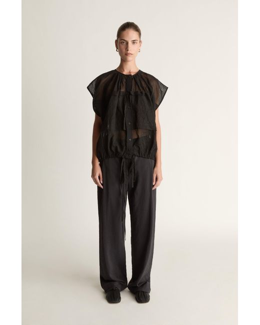 Lee Mathews Black Issy Blouse