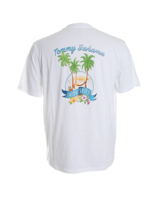 Tommy Bahama Cotton Swing Shift Tee Shirt in White for Men | Lyst