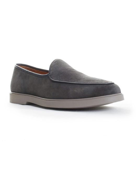 Magnanni Leather Danil Cachemire Slide-on Loafers in Graphite (Gray ...