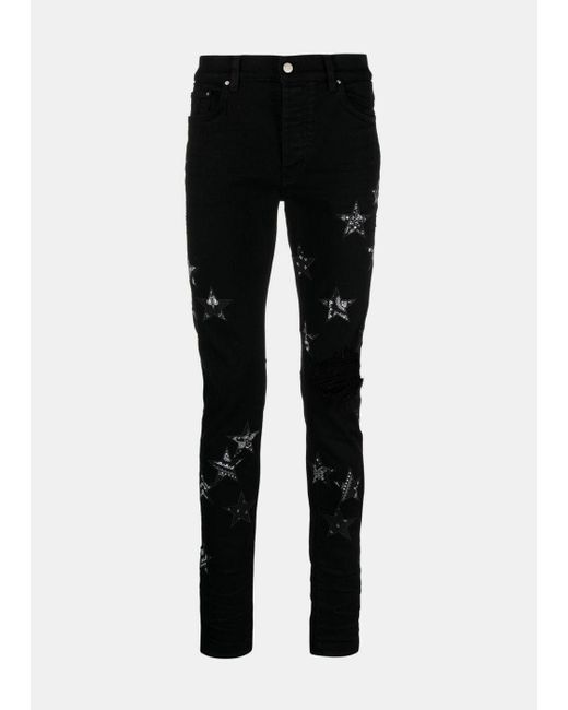 Amiri Denim Bandana Star Jeans in Black for Men Lyst