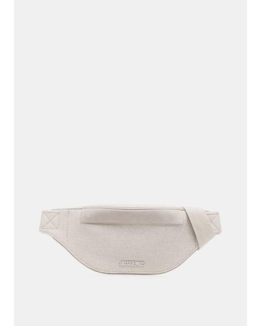 Jacquemus Canvas 'la Banane Meunier' Bum Bag in Light Beige (Natural