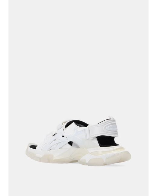 Balenciaga White Track Sandals in Natural Lyst UK