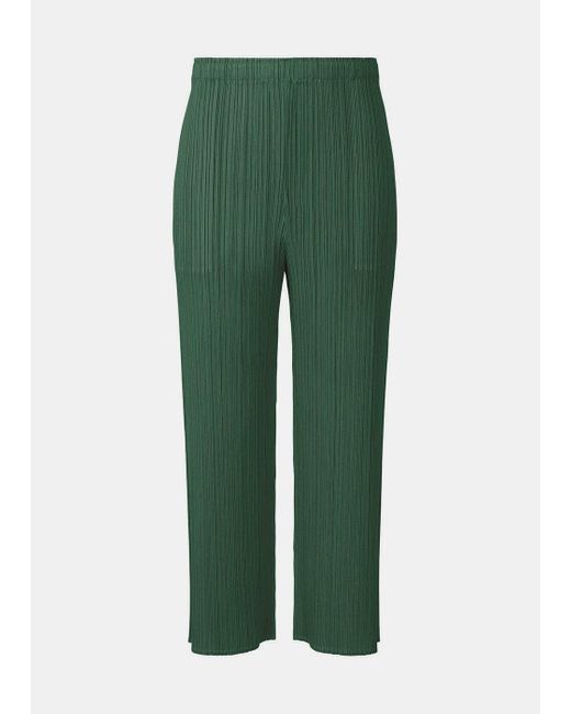 Pleats Please Issey Miyake Synthetic Pleated Straight Pants in Dark ...