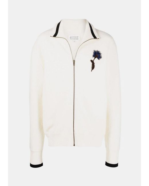 Maison Margiela Wool Zip-up Cardigan in 