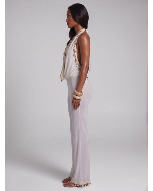 LemonLunar Purple The Willow Mesh Shell Pants