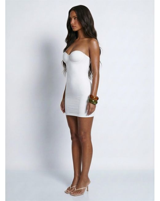 LemonLunar White The Sculpting Mini Dress