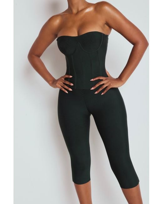 LemonLunar Black The Inara Bandage Corset Top Deep