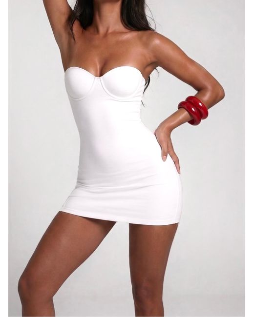 LemonLunar White The Sculpting Mini Dress
