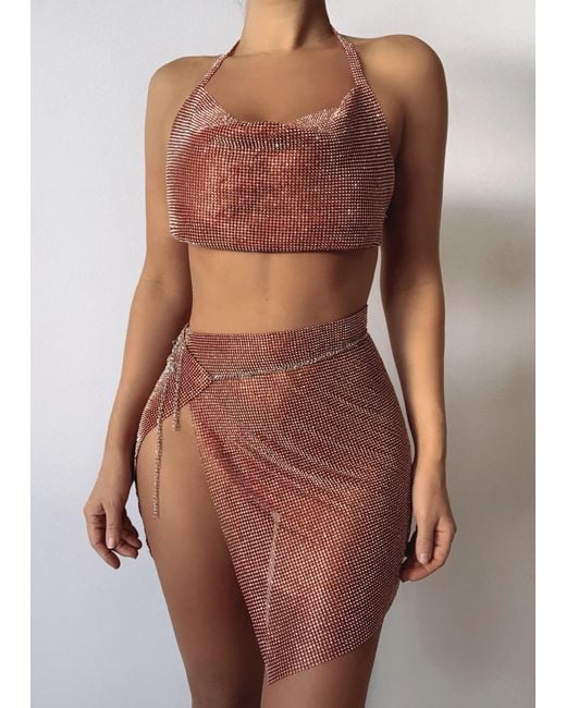 LemonLunar Brown The Irini Diamante Set