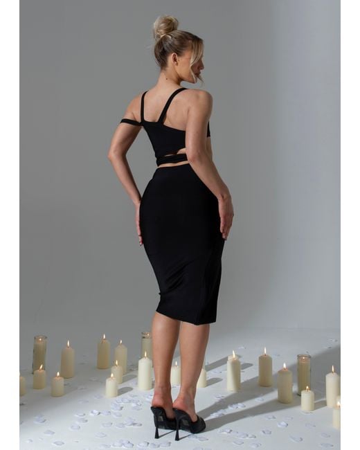 LemonLunar Gray The Zeek Bandage Dress