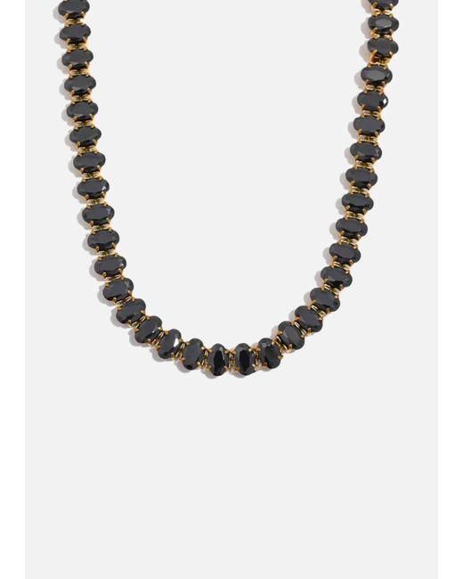LemonLunar Metallic 18K Plated Tennis Necklace Certí X Lemonlunar
