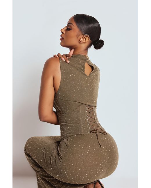 LemonLunar Green The Genevieve Maxi Dress