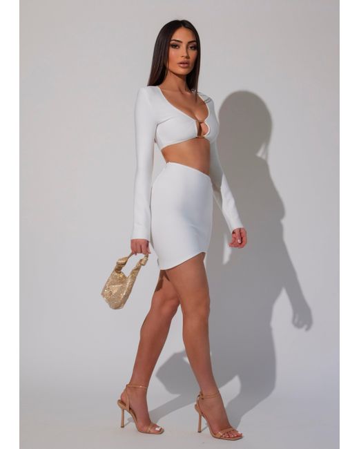LemonLunar Gray The Xena Bandage Two Piece