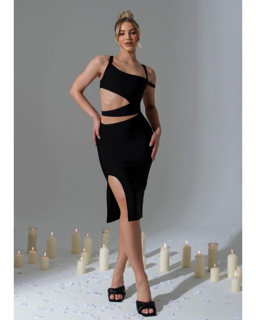 LemonLunar Gray The Zeek Bandage Dress
