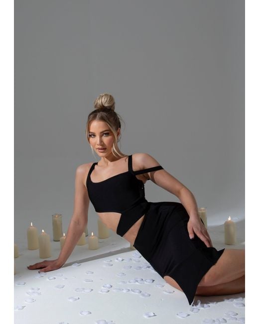 LemonLunar Gray The Zeek Bandage Dress