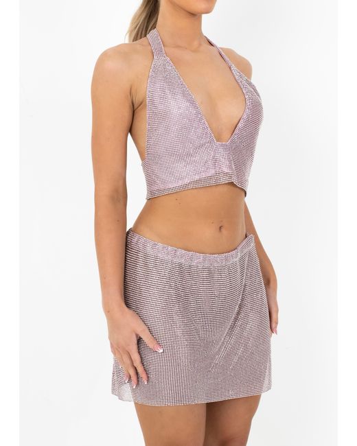 LemonLunar White The Diamante Two Piece