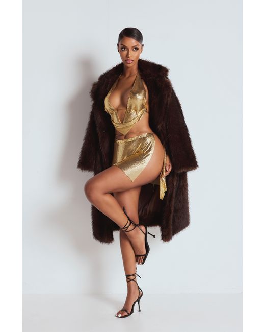 LemonLunar Brown The Fur Coat