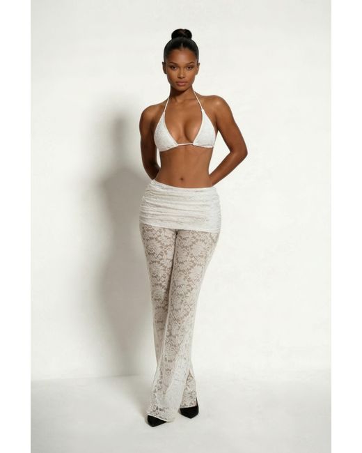 LemonLunar White The Cosette Lace Pants