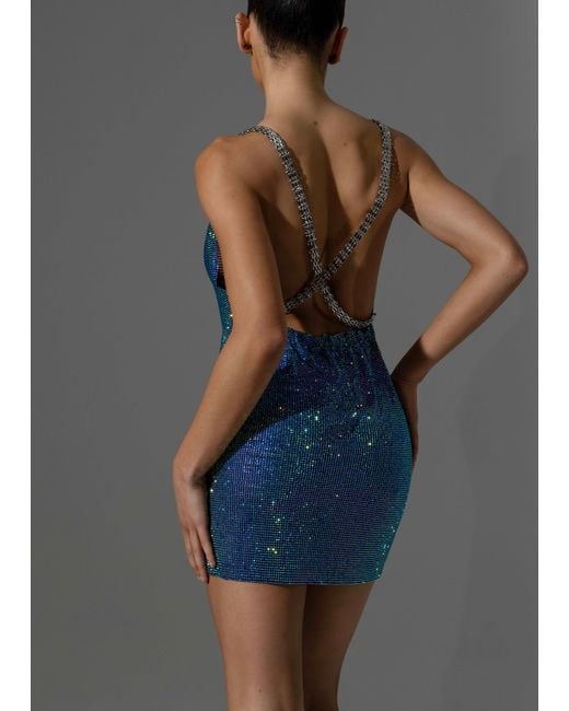 LemonLunar Gray The Diamante Dress