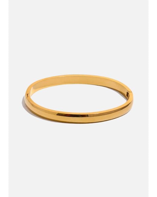 LemonLunar Metallic 18K Plated Chunky Bangle Certí X Lemonlunar