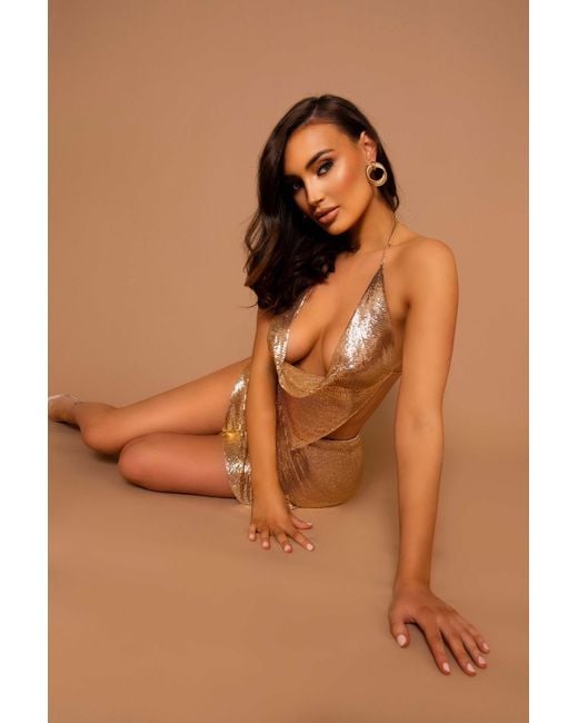 LemonLunar Brown The Ceres Chainmail Top