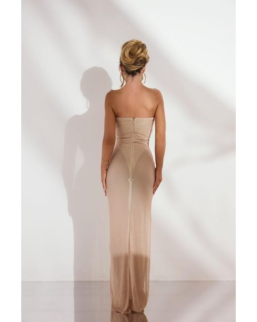 LemonLunar Natural The Enna Diamante Dress