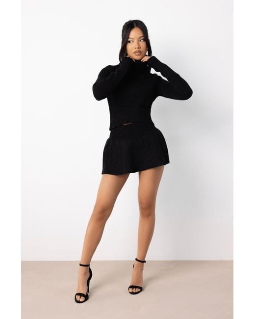 LemonLunar Black The Astrid Knit Two Piece