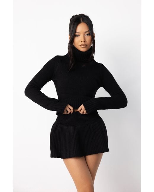 LemonLunar Black The Astrid Knit Two Piece