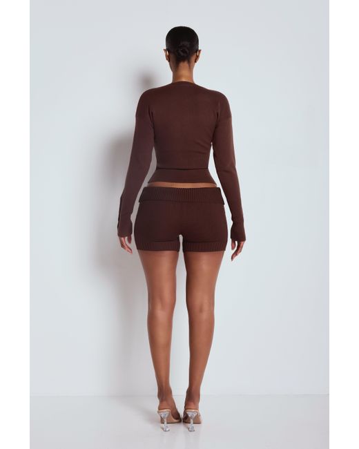 LemonLunar Red The Knit Shorts