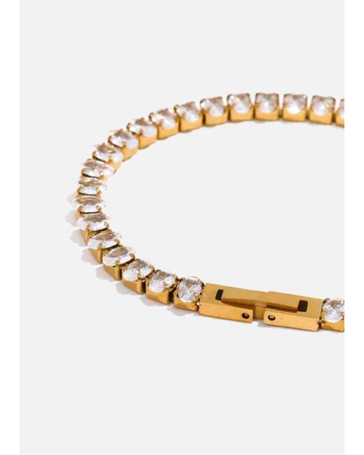 LemonLunar White 18K Plated Tennis Bracelet Certí X Lemonlunar