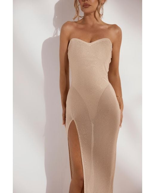 LemonLunar Natural The Enna Diamante Dress