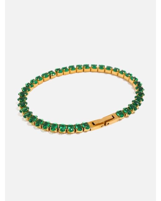 LemonLunar Green 18K Plated Tennis Bracelet Certí X Lemonlunar