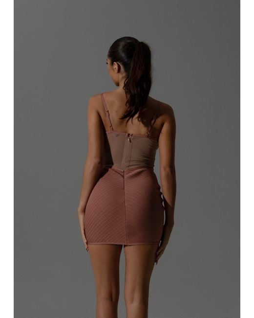 LemonLunar Gray The Hana Bandage Dress