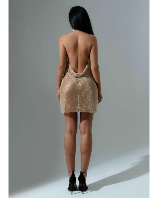 LemonLunar Metallic The Alannah Diamante Dress