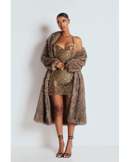 LemonLunar Metallic The Leopard Chainmail Dress