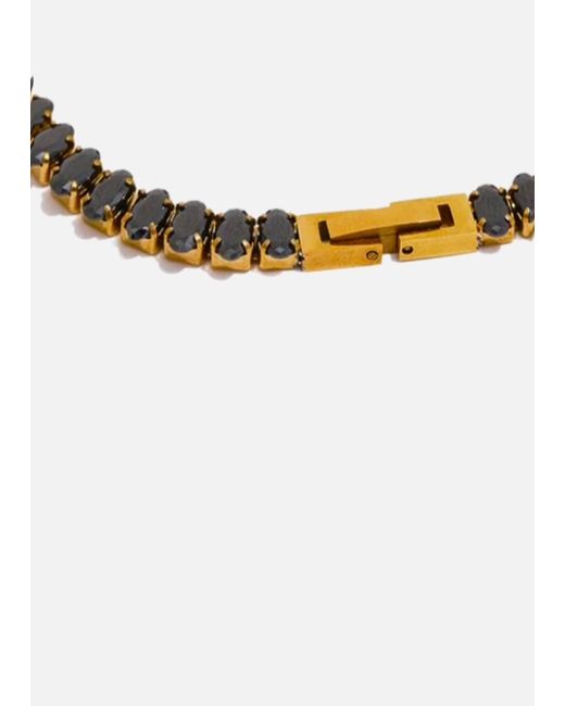 LemonLunar Metallic 18K Plated Tennis Necklace Certí X Lemonlunar