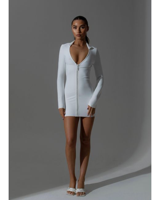 LemonLunar Gray The Martina Bandage Dress