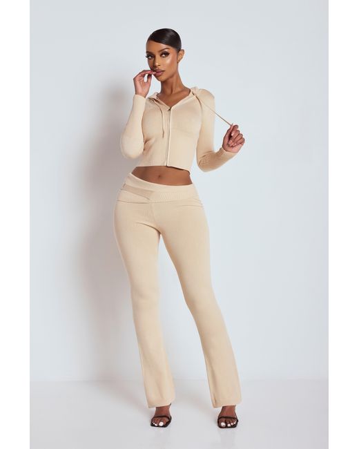 LemonLunar Natural The Ll Knit Flare Trousers