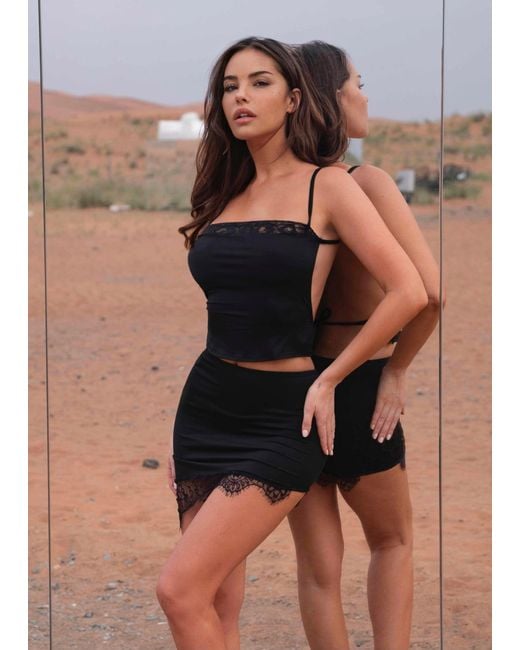LemonLunar Black The Ecca Lace Two Piece