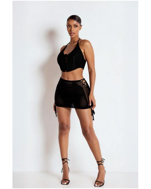 LemonLunar Black The Emani Crochet Set
