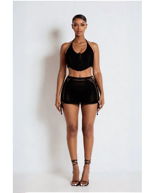 LemonLunar Black The Emani Crochet Set