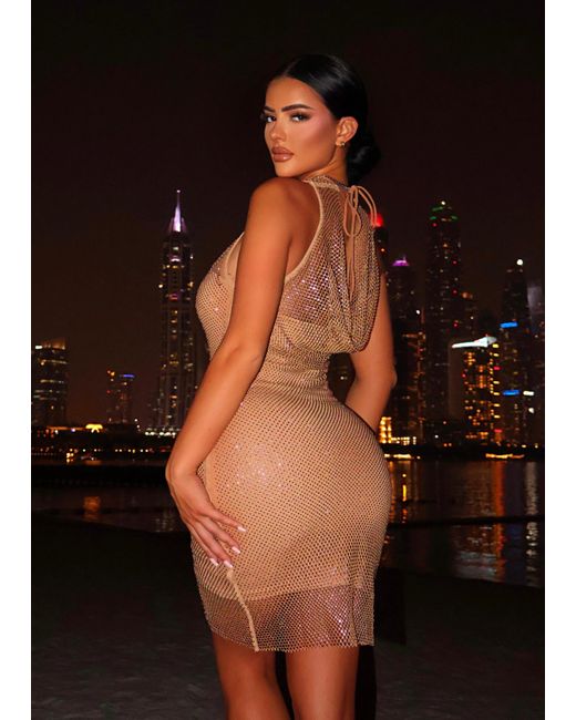 LemonLunar Black The Hera Diamante Dress