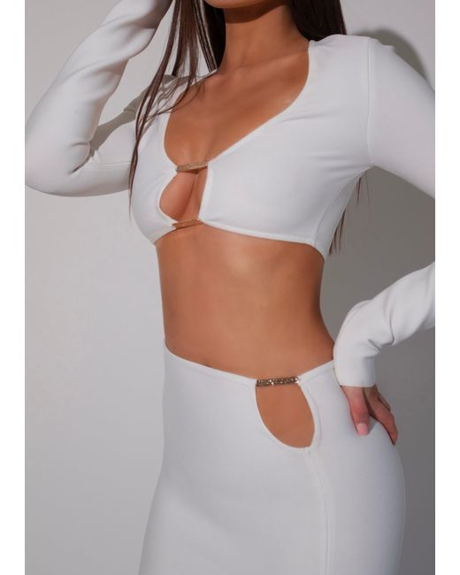 LemonLunar Gray The Xena Bandage Two Piece