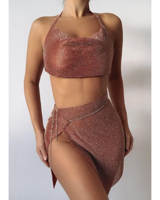 LemonLunar Brown The Irini Diamante Set
