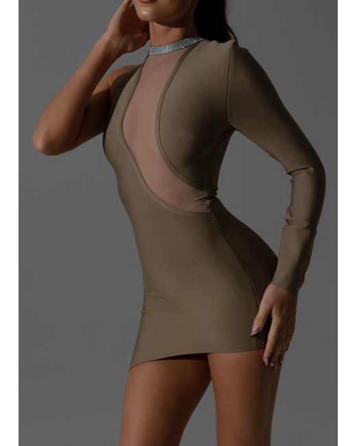 LemonLunar Gray The Zoya Bandage Dress