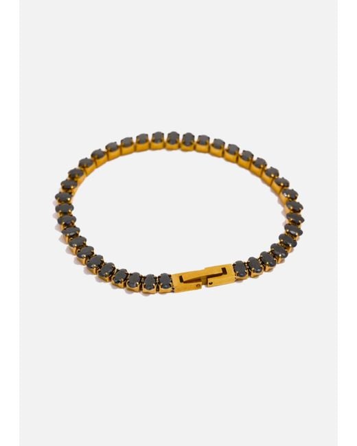 LemonLunar Metallic 18K Plated Tennis Bracelet Certí X Lemonlunar